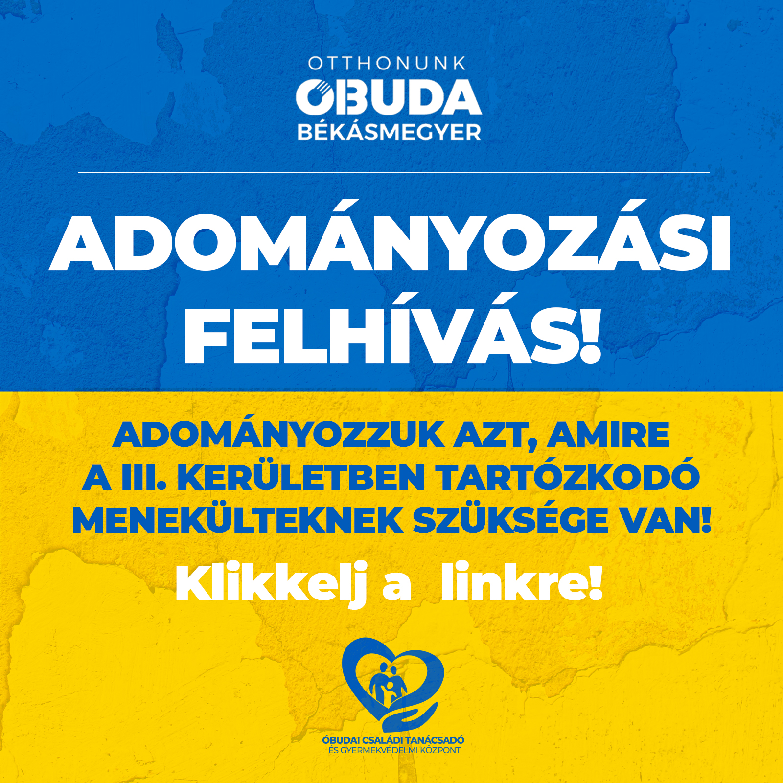 Adományozási felhívás